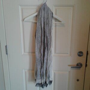 Express men's summer cotton scarf grey & white pattern and polka dots